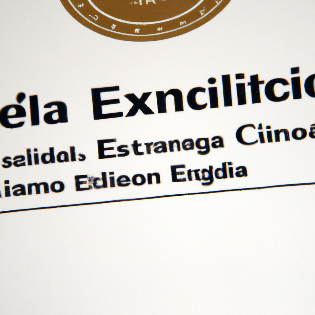 Certificato Eccellenza